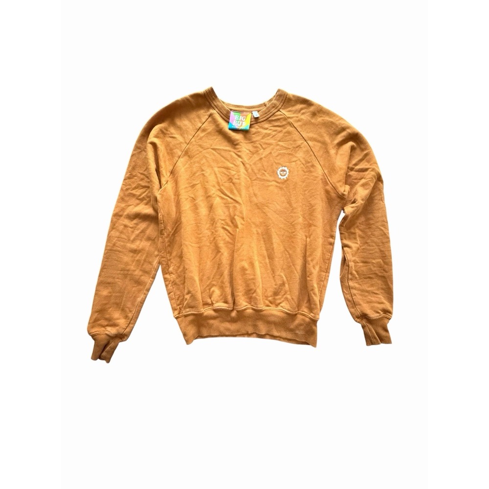 Big Bud Press Sweatshirt Size Small Mustard French Terry Crewneck Unisex #DDD1-7